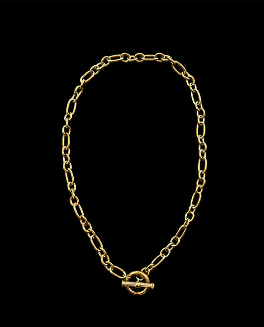 Carmen Gold Toggle Clasp Necklace